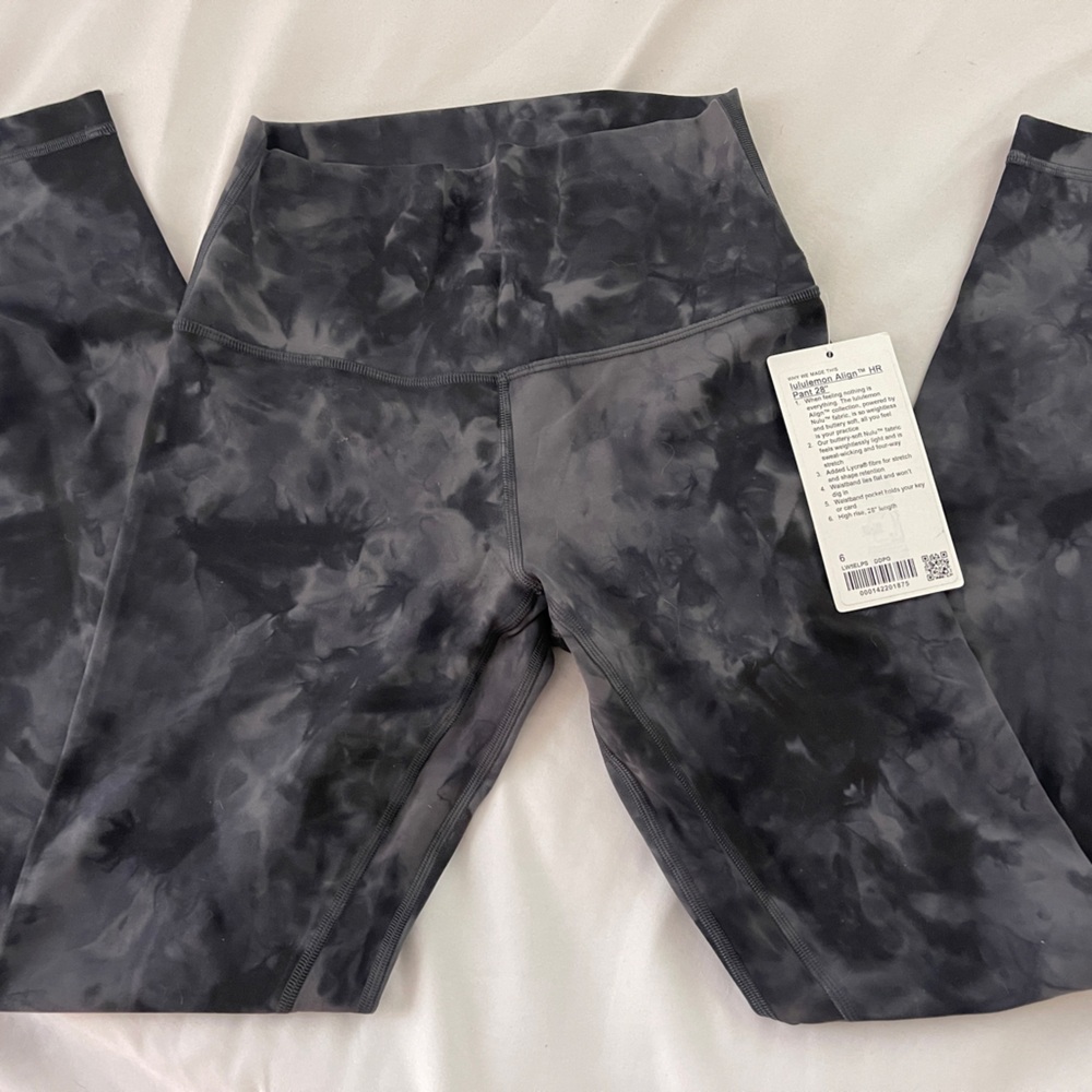 Lululemon Align High Rise Leggings Marble Size 6 25” Brand New with Tags